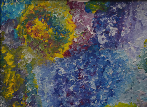 Load image 1 in gallery view. Print from a detail of a cosmic painting